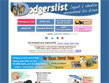 Tablet Screenshot of dodgerslist.com